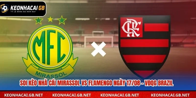 Dự đoán kết quả trận Mirassol vs Flamengo lúc 04h30 ngày 17/08 – VĐQG Brazil